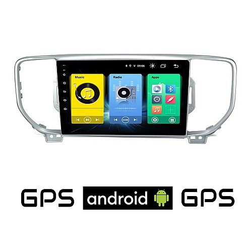 KIA SPORTAGE (2016 - 2018) Android οθόνη αυτοκίνητου με GPS WI-FI (ηχοσύστημα αφής 9" ιντσών OEM Youtube Playstore MP3 USB Radio Bluetooth Mirrorlink εργοστασιακή, 4x60W, AUX)
