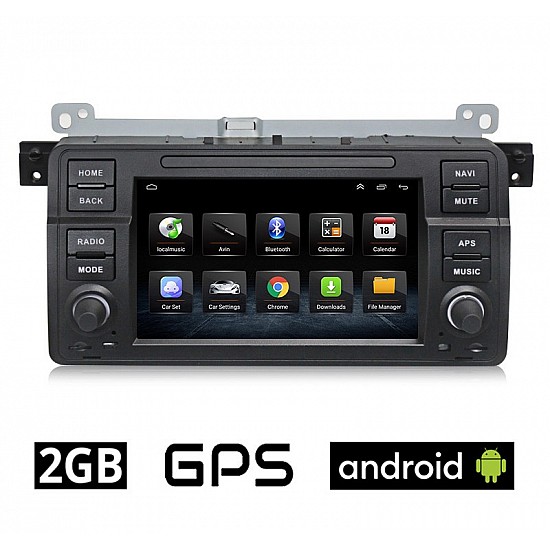 BMW E46 (1998 - 2005) Android 2GB GPS οθόνη αυτοκίνητου (WI-FI ηχοσύστημα αφής 7 ιντσών OEM Youtube 4x60W Playstore MP3 USB Radio Bluetooth Mirrorlink σειρά 3 Ε46 Μ3 318i 320i 325i εργοστασιακού τύπου) BM10