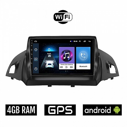 FORD KUGA (μετά το 2013) Android οθόνη αυτοκίνητου 4GB με GPS WI-FI (ηχοσύστημα αφής 9" ιντσών OEM Youtube Playstore MP3 USB Radio Bluetooth Mirrorlink εργοστασιακή, 4x60W, AUX)