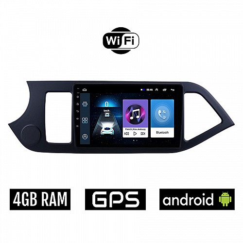 KIA PICANTO (2011 - 2017) Android οθόνη αυτοκίνητου 4GB με GPS WI-FI (ηχοσύστημα αφής 9" ιντσών OEM Youtube Playstore MP3 USB Radio Bluetooth Mirrorlink εργοστασιακή, 4x60W, AUX) KI236-4GB