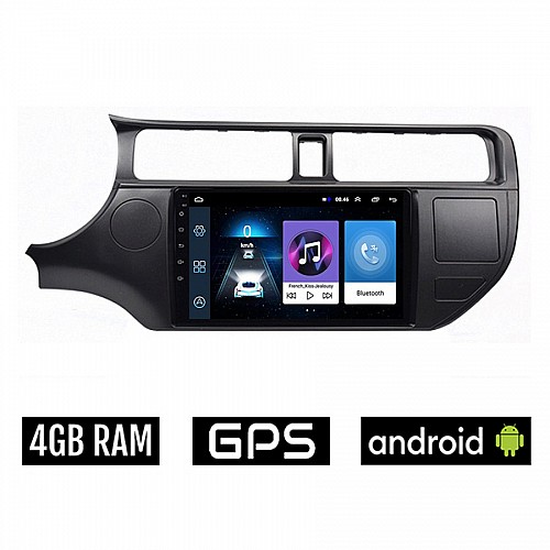 KIA RIO (2012 - 2015) Android οθόνη αυτοκίνητου 4GB με GPS WI-FI (ηχοσύστημα αφής 9" ιντσών OEM Youtube Playstore MP3 USB Radio Bluetooth Mirrorlink εργοστασιακή, 4x60W, AUX)