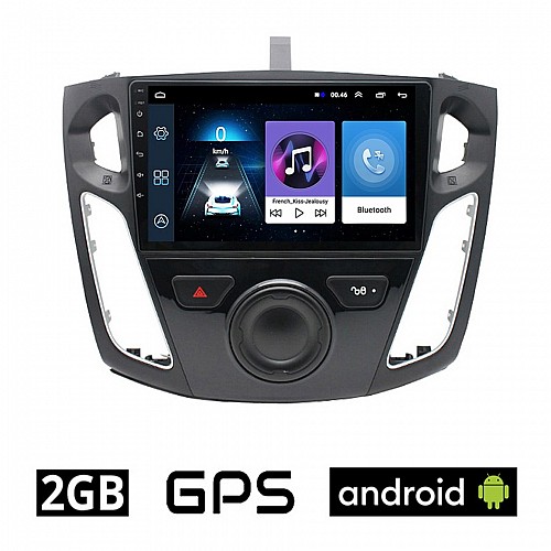FORD FOCUS 2011 - 2018 Android οθόνη αυτοκίνητου 2GB με GPS WI-FI (ηχοσύστημα αφής 9" ιντσών OEM Youtube Playstore MP3 USB Radio Bluetooth Mirrorlink εργοστασιακή, 4x60W, AUX) FO356-2GB