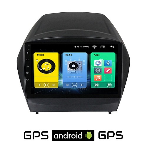 HYUNDAI IX35 2010-2015 Android οθόνη αυτοκίνητου με GPS WI-FI (ηχοσύστημα αφής 9" ιντσών OEM Youtube Playstore MP3 USB Radio Bluetooth Mirrorlink εργοστασιακή, 4x60W, AUX) HY35