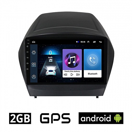 HYUNDAI IX35 2010-2015 Android οθόνη αυτοκίνητου με GPS WI-FI 2GB (ηχοσύστημα αφής 9 ιντσών OEM Youtube Playstore MP3 USB Radio Bluetooth Mirrorlink εργοστασιακή, 4x60W, AUX) HY35-2GB