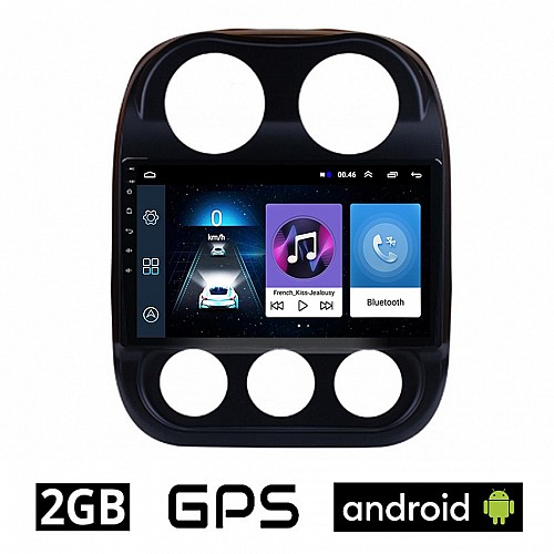 JEEP COMPASS 2009-2016 Android οθόνη αυτοκίνητου 2GB με GPS WI-FI (ηχοσύστημα αφής 10" ιντσών OEM Youtube Playstore MP3 USB Radio Bluetooth Mirrorlink εργοστασιακή, 4x60W, AUX)