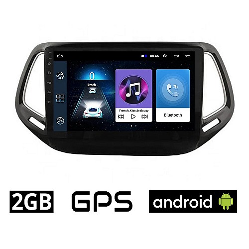 JEEP COMPASS (μετά το 2017) Android οθόνη αυτοκίνητου 2GB με GPS WI-FI (ηχοσύστημα αφής 10" ιντσών OEM Youtube Playstore MP3 USB Radio Bluetooth Mirrorlink εργοστασιακή, 4x60W, AUX) JE810-2GB