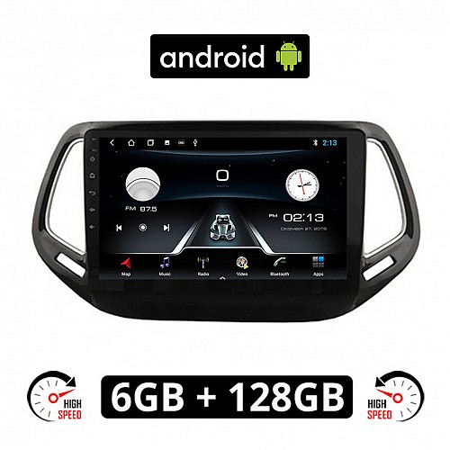JEEP COMPASS (μετά το 2017) Android οθόνη αυτοκίνητου 6GB με GPS WI-FI (ηχοσύστημα αφής 10" ιντσών OEM Youtube Playstore MP3 USB Radio Bluetooth Mirrorlink εργοστασιακή, 4x60W, AUX) JE810-6GB