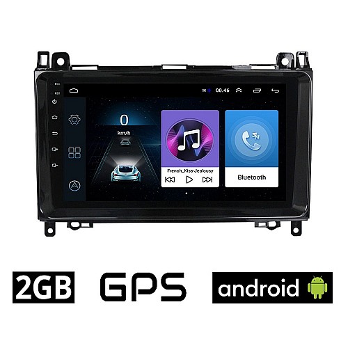 MERCEDES A W169 (2004-2012) Android οθόνη αυτοκίνητου 2GB με GPS WI-FI (ηχοσύστημα αφής 9" ιντσών OEM Youtube Playstore MP3 USB Radio Bluetooth Mirrorlink εργοστασιακή, 4x60W, Benz) ME14-2GB