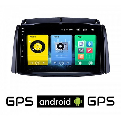 RENAULT KOLEOS (2006-2017) Android οθόνη αυτοκίνητου με GPS WI-FI (ηχοσύστημα αφής 9" ιντσών OEM Youtube Playstore MP3 USB Radio Bluetooth Mirrorlink εργοστασιακή, 4x60W, AUX) RE256