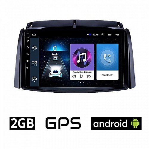 RENAULT KOLEOS (2006-2017) Android οθόνη αυτοκίνητου 2GB με GPS WI-FI (ηχοσύστημα αφής 9" ιντσών OEM Youtube Playstore MP3 USB Radio Bluetooth Mirrorlink εργοστασιακή, 4x60W, AUX) RE256-2GB
