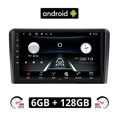 HYUNDAI H1 (μετά το 2007) Android οθόνη αυτοκίνητου 6GB με GPS WI-FI (ηχοσύστημα αφής 9" ιντσών OEM Youtube Playstore MP3 USB Radio Bluetooth Mirrorlink εργοστασιακή, 4x60W, AUX, πλοηγός)
