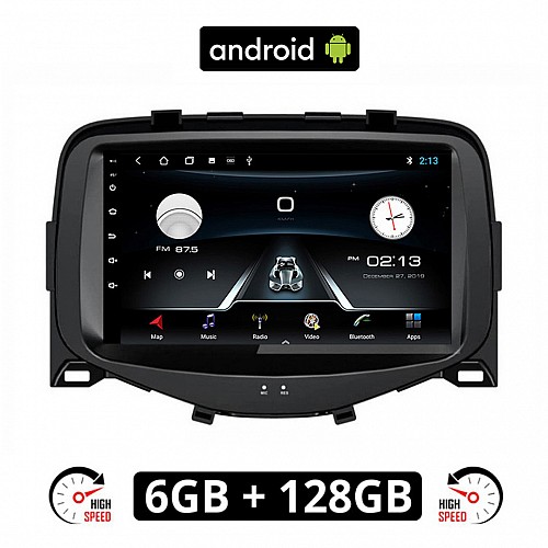 PEUGEOT 108 (μετά το 2014) Android οθόνη αυτοκίνητου 6GB με GPS WI-FI (ηχοσύστημα αφής 7" ιντσών OEM Youtube Playstore MP3 USB Radio Bluetooth Mirrorlink εργοστασιακή, 4x60W, AUX)
