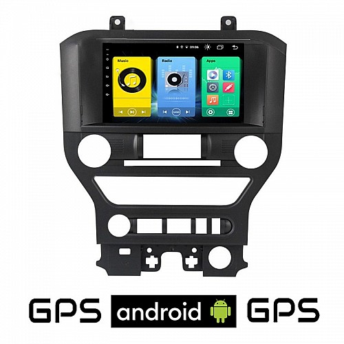 FORD MUSTANG (2015 - 2020) Android οθόνη αυτοκίνητου με GPS WI-FI (ηχοσύστημα αφής 9" ιντσών OEM Youtube Playstore MP3 USB Radio Bluetooth Mirrorlink εργοστασιακή, 4x60W, AUX)
