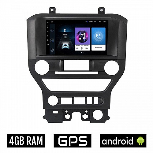 FORD MUSTANG (2015 - 2020) Android οθόνη αυτοκίνητου 4GB με GPS WI-FI (ηχοσύστημα αφής 9" ιντσών OEM Youtube Playstore MP3 USB Radio Bluetooth Mirrorlink εργοστασιακή, 4x60W, AUX)