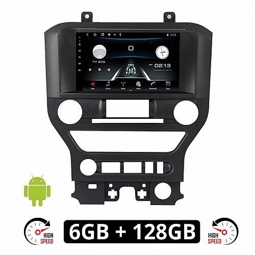 FORD MUSTANG (2015 - 2020) Android οθόνη αυτοκίνητου 6GB με GPS WI-FI (ηχοσύστημα αφής 9" ιντσών OEM Youtube Playstore MP3 USB Radio Bluetooth Mirrorlink εργοστασιακή, 4x60W, AUX)