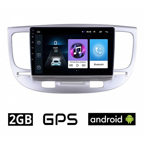 KIA RIO (2005 - 2011) Android οθόνη αυτοκίνητου 2GB με GPS WI-FI (ηχοσύστημα αφής 9" ιντσών OEM Youtube Playstore MP3 USB Radio Bluetooth Mirrorlink εργοστασιακή, 4x60W, AUX) KI58-2GB