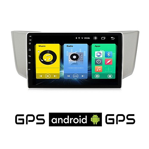 LEXUS RX 300 - 400 (2003 - 2008) Android οθόνη αυτοκίνητου με GPS WI-FI (ηχοσύστημα αφής 9" ιντσών OEM Youtube Playstore MP3 USB Radio Bluetooth Mirrorlink εργοστασιακή, 4x60W, AUX) LE13