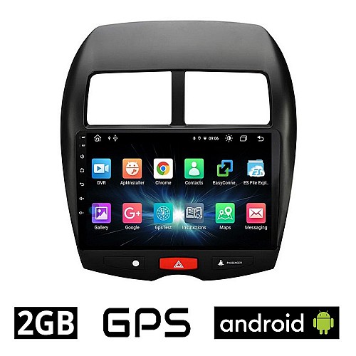 CAMERA + MITSUBISHI ASX (μετά το 2009) Android οθόνη αυτοκίνητου 2GB με GPS WI-FI (ηχοσύστημα αφής 10" ιντσών OEM Youtube Playstore MP3 USB Radio Bluetooth Mirrorlink εργοστασιακή, 4x60W, AUX) 5122