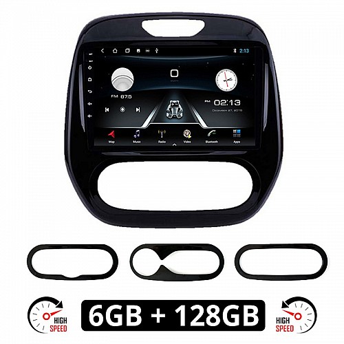 RENAULT CAPTUR (μετά το 2013) Android οθόνη αυτοκίνητου 6GB με GPS WI-FI (ηχοσύστημα αφής 9" ιντσών OEM Youtube Playstore MP3 USB Radio Bluetooth Mirrorlink εργοστασιακή, 4x60W, AUX) RE45-6GB