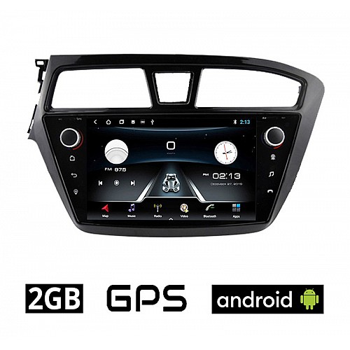 HYUNDAI i20 (2014-2019) Android οθόνη αυτοκίνητου 2GB με GPS WI-FI DSP (ηχοσύστημα αφής 7" ιντσών OEM Youtube Playstore MP3 USB Radio Bluetooth 4x60W Mirrorlink εργοστασιακού τύπου) HY41