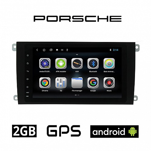 PORSCHE CAYENNE (2002-2011) Android οθόνη αυτοκίνητου 2GB με GPS WI-FI DSP (ηχοσύστημα αφής 7" ιντσών OEM Youtube Playstore MP3 USB Radio Bluetooth 4x60W Mirrorlink εργοστασιακού τύπου) PO94