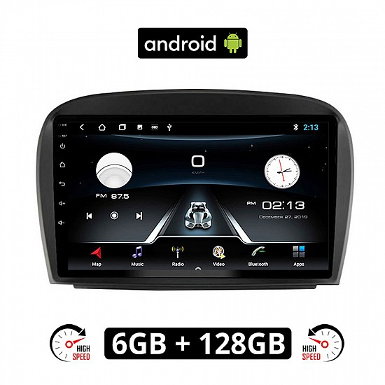 MERCEDES SL (R230) 2006-2012 Android οθόνη αυτοκίνητου 6GB με GPS WI-FI (ηχοσύστημα αφής 9 ιντσών OEM Youtube Playstore MP3 USB Radio Bluetooth Mirrorlink εργοστασιακή, 4x60W, Benz) ME18-6GB