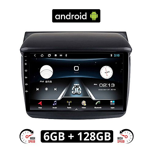 MITSUBISHI L200 (2006-2015) Android οθόνη αυτοκίνητου 6GB με GPS WI-FI (ηχοσύστημα αφής 9" ιντσών OEM Youtube Playstore MP3 USB Radio Bluetooth Mirrorlink εργοστασιακή, 4x60W, AUX) MIT25-6GB
