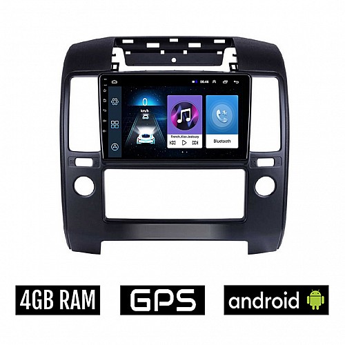 NISSAN NAVARA (2006-2011) Android οθόνη αυτοκίνητου 4GB με GPS WI-FI (ηχοσύστημα αφής 9" ιντσών OEM Youtube Playstore MP3 USB Radio Bluetooth Mirrorlink εργοστασιακή, 4x60W, AUX)