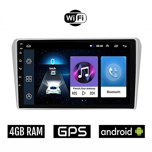 TOYOTA AVENSIS (2003 - 2008) Android οθόνη αυτοκίνητου 4GB με GPS WI-FI (ηχοσύστημα αφής 9" ιντσών OEM Youtube Playstore MP3 USB Radio Bluetooth Mirrorlink εργοστασιακή, AUX, 4x60W)