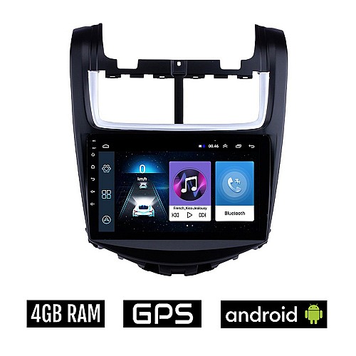 CHEVROLET AVEO (2014-2017) Android οθόνη αυτοκίνητου 4GB με GPS WI-FI (ηχοσύστημα αφής 9" ιντσών OEM Youtube Playstore MP3 USB Radio Bluetooth Mirrorlink εργοστασιακή, 4x60W, AUX) CH16-4GB