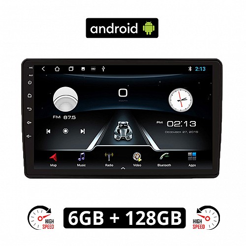 FIAT DUCATO (2006-2011) Android οθόνη αυτοκίνητου 6GB με GPS WI-FI (ηχοσύστημα αφής 9" ιντσών OEM Youtube Playstore MP3 USB Radio Bluetooth Mirrorlink εργοστασιακή, 4x60W, AUX) FT16-6GB