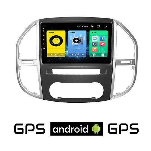 MERCEDES VITO (μετά το 2015) Android οθόνη αυτοκίνητου με GPS WI-FI (ηχοσύστημα αφής 10" ιντσών OEM Youtube Playstore MP3 USB Radio Bluetooth Mirrorlink εργοστασιακή, 4x60W, Benz) ME11