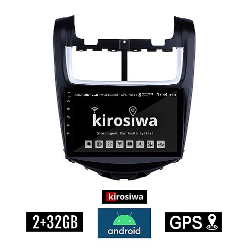 KIROSIWA 2+32GB CHEVROLET AVEO (2014-2017) Android οθόνη αυτοκίνητου 2GB με GPS WI-FI (ηχοσύστημα αφής 9" ιντσών OEM Youtube Playstore MP3 USB Radio Bluetooth Mirrorlink εργοστασιακή, 4x60W, AUX) AC-4302