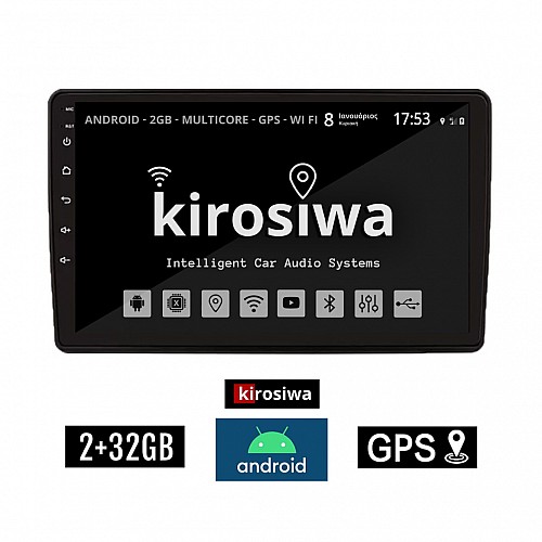 KIROSIWA 2+32GB FIAT DUCATO (2006-2011) Android οθόνη αυτοκίνητου 2GB με GPS WI-FI (ηχοσύστημα αφής 9" ιντσών OEM Youtube Playstore MP3 USB Radio Bluetooth Mirrorlink εργοστασιακή, 4x60W, AUX) AC-4306