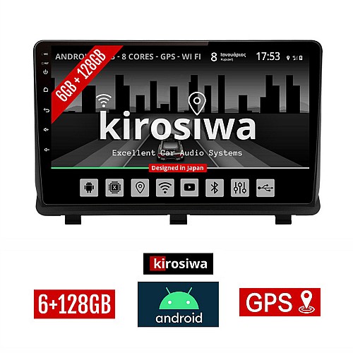 KIROSIWA 6+128GB OPEL ANTARA (μετά το 2006) Android οθόνη αυτοκίνητου 6GB με GPS WI-FI (ηχοσύστημα αφής 9" ιντσών OEM Youtube Playstore MP3 USB Radio Bluetooth Mirrorlink DSP Apple Carplay Android Auto 4G SIM card 4x60W, AUX) AR-1189
