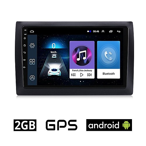 FIAT STILO (2001-2008) Android οθόνη αυτοκίνητου 2GB με GPS WI-FI (ηχοσύστημα αφής 9" ιντσών OEM Youtube Playstore MP3 USB Radio Bluetooth Mirrorlink εργοστασιακή, 4x60W, AUX) FI65-2GB