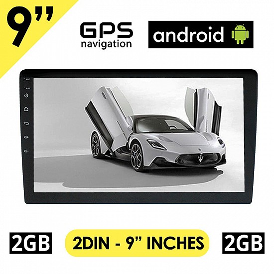 BOOMA 9 ιντσών Android οθόνη αυτοκινήτου 2+32GB με GPS (ηχοσύστημα, WI-FI, Youtube, USB, 2DIN, MP3, MP5, Bluetooth, Mirrorlink, 4x60W, AUX, Universal) B49292