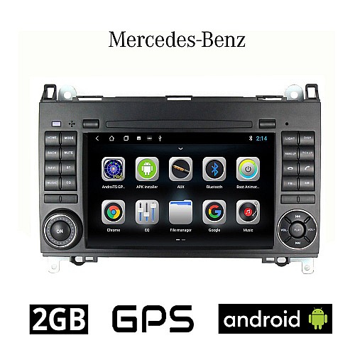 MERCEDES A (W169) 2004-2012 Android οθόνη αυτοκίνητου 2GB με GPS WI-FI DSP (ηχοσύστημα αφής 7" ιντσών Benz OEM Youtube Playstore MP3 USB Radio Bluetooth 4x60W Mirrorlink εργοστασιακού τύπου) ME42