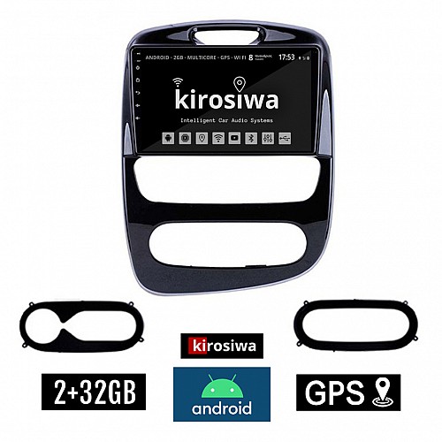 KIROSIWA 2+32GB RENAULT CLIO (μετά το 2016) Android οθόνη αυτοκίνητου 2GB με GPS WI-FI (ηχοσύστημα αφής 10" ιντσών OEM Youtube Playstore MP3 USB Radio Bluetooth Mirrorlink εργοστασιακή, 4x60W, AUX) RX-9479
