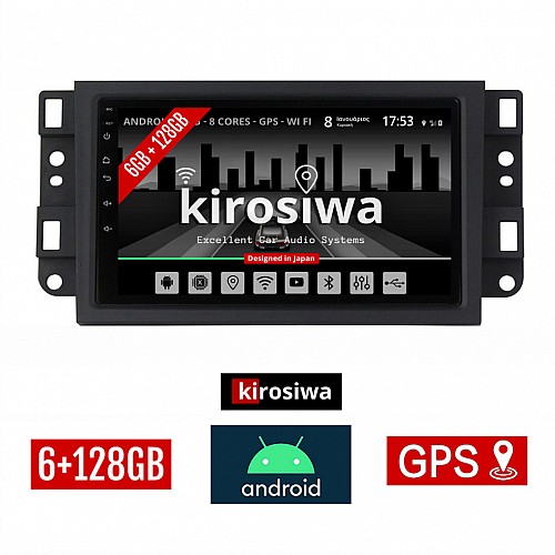 KIROSIWA 6+128GB CHEVROLET AVEO (2002 - 2011) Android οθόνη αυτοκίνητου 6GB με GPS WI-FI (ηχοσύστημα αφής 7" ιντσών OEM Youtube Playstore MP3 USB Radio Bluetooth Mirrorlink DSP Apple Carplay Android Auto 4G SIM card 4x60W) JK-9656
