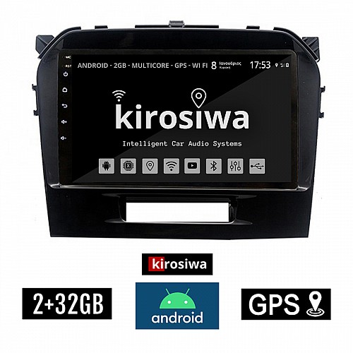 KIROSIWA 2+32GB SUZUKI GRAND VITARA (μετά το 2016) Android οθόνη αυτοκίνητου 2GB με GPS WI-FI (ηχοσύστημα αφής 9" ιντσών OEM Youtube Playstore MP3 USB Radio Bluetooth Mirrorlink εργοστασιακή, AUX, 4x60W) DX-71346