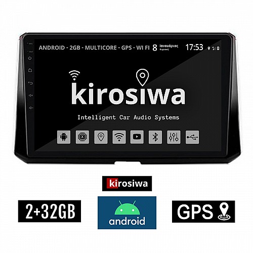 KIROSIWA 2+32GB TOYOTA COROLLA (μετά το 2019) Android οθόνη αυτοκίνητου 2GB με GPS WI-FI (ηχοσύστημα αφής 10" ιντσών OEM Youtube Playstore MP3 USB Radio Bluetooth Mirrorlink εργοστασιακή, AUX, 4x60W) CR-3827
