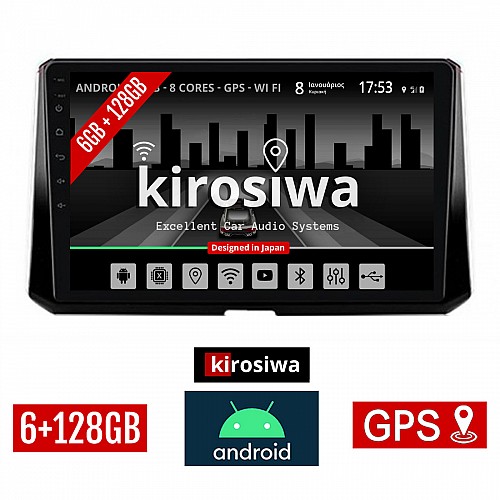 KIROSIWA 6+128GB TOYOTA COROLLA (μετά το 2019) Android οθόνη αυτοκίνητου 6GB με GPS WI-FI (ηχοσύστημα αφής 10" ιντσών OEM Youtube Playstore MP3 USB Radio Bluetooth Mirrorlink DSP Apple Carplay Android Auto 4G SIM card AUX, 4x60W) RX-9271