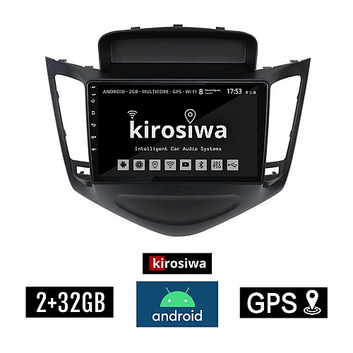 KIROSIWA 2+32GB CHEVROLET CRUZE (2008 - 2012) Android οθόνη αυτοκίνητου 2GB με GPS WI-FI (ηχοσύστημα αφής 9" ιντσών OEM Youtube Playstore MP3 USB Radio Bluetooth Mirrorlink  εργοστασιακή, 4x60W, AUX) RX-9303