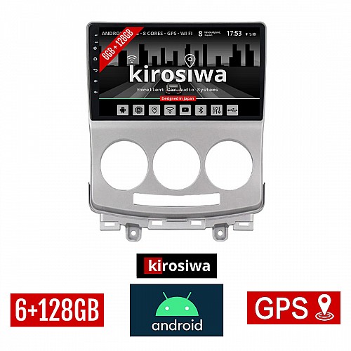 KIROSIWA 6+128GB MAZDA 5 (2004 - 2010) Android οθόνη αυτοκίνητου 6GB με GPS WI-FI (ηχοσύστημα αφής 9" ιντσών OEM Youtube Playstore MP3 USB Radio Bluetooth Mirrorlink DSP Apple Carplay Android Auto 4G SIM card 4x60W, AUX) RX-9405