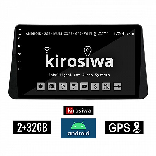 KIROSIWA 2+32GB NISSAN MICRA (μετά το 2017) Android οθόνη αυτοκίνητου 2GB με GPS WI-FI (ηχοσύστημα αφής 10" ιντσών OEM Youtube Playstore MP3 USB Radio Bluetooth Mirrorlink εργοστασιακή, 4x60W, AUX) RX-9467
