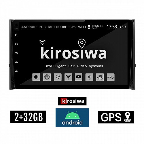 KIROSIWA 2+32GB SKODA KAROQ (μετά το 2017) Android οθόνη αυτοκίνητου 2GB με GPS WI-FI (ηχοσύστημα αφής 10" ιντσών OEM Youtube Playstore MP3 USB Radio Bluetooth Mirrorlink εργοστασιακή, 4x60W, AUX) RX-9521