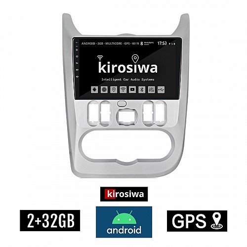 DACIA KIROSIWA 2+32GB DUSTER - LOGAN - SANDERO (2006 - 2012) Android οθόνη αυτοκίνητου 2GB με GPS WI-FI (ηχοσύστημα αφής 9" ιντσών OEM Youtube Playstore MP3 USB Radio Bluetooth Mirrorlink εργοστασιακή, 4x60W, AUX) RX-9696