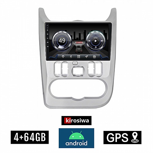 DACIA KIROSIWA 4+64GB DUSTER - LOGAN - SANDERO (2006 - 2012) Android οθόνη αυτοκίνητου 4GB με GPS WI-FI (ηχοσύστημα αφής 9" ιντσών OEM Youtube Playstore MP3 USB Radio Bluetooth Mirrorlink  DSP 4x60W Apple Carplay Android Auto 4G SIM card) RX-9697