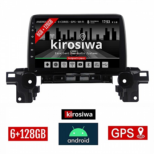KIROSIWA 6+128GB MAZDA CX-5 (μετά το 2017) Android οθόνη αυτοκίνητου 6GB με GPS WI-FI (ηχοσύστημα αφής 9" ιντσών OEM Youtube Playstore MP3 USB Radio Bluetooth Mirrorlink DSP Apple Carplay Android Auto 4G SIM card 4x60W, AUX) FE-1348